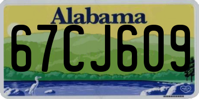 AL license plate 67CJ609