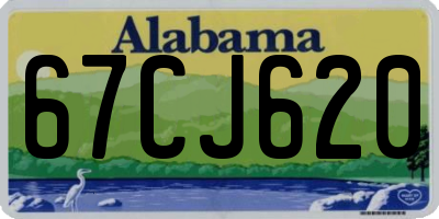 AL license plate 67CJ620