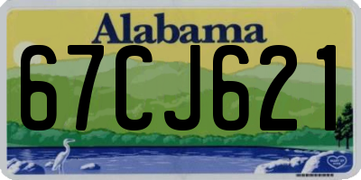 AL license plate 67CJ621