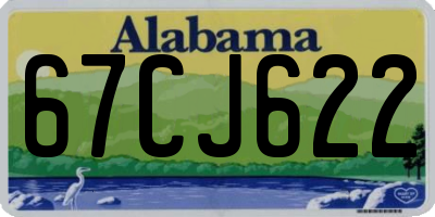 AL license plate 67CJ622