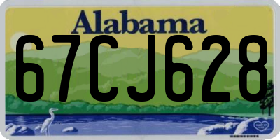 AL license plate 67CJ628