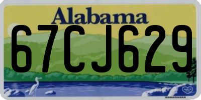 AL license plate 67CJ629