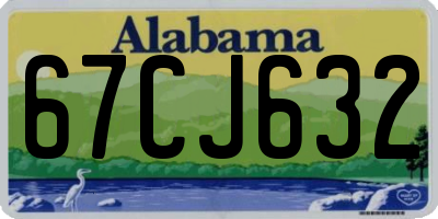 AL license plate 67CJ632