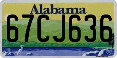 AL license plate 67CJ636