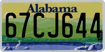 AL license plate 67CJ644