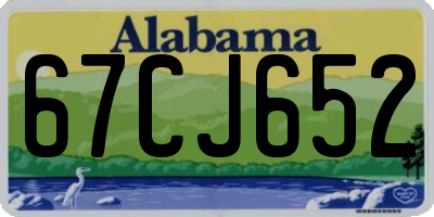AL license plate 67CJ652