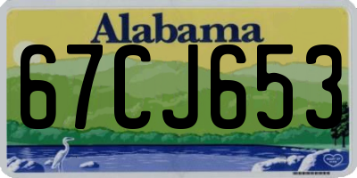 AL license plate 67CJ653