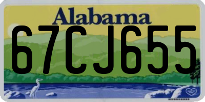 AL license plate 67CJ655