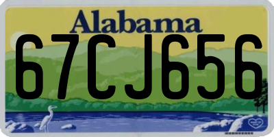 AL license plate 67CJ656
