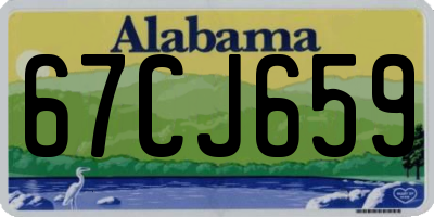 AL license plate 67CJ659