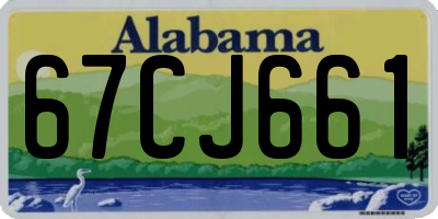 AL license plate 67CJ661
