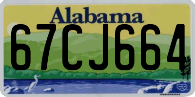 AL license plate 67CJ664