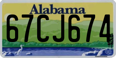 AL license plate 67CJ674