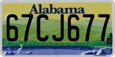 AL license plate 67CJ677