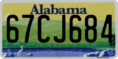 AL license plate 67CJ684
