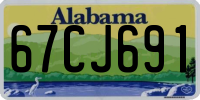 AL license plate 67CJ691