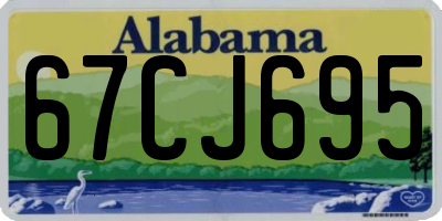 AL license plate 67CJ695