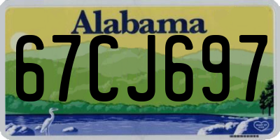 AL license plate 67CJ697