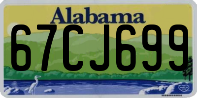 AL license plate 67CJ699
