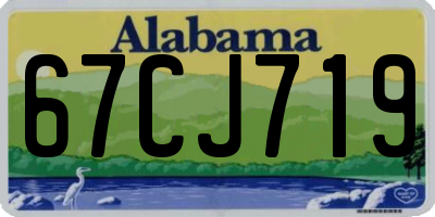AL license plate 67CJ719