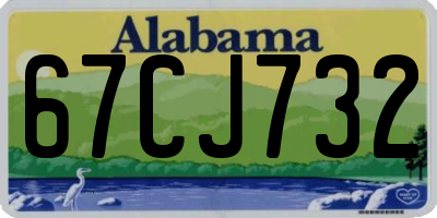 AL license plate 67CJ732