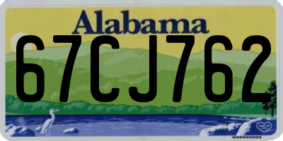 AL license plate 67CJ762