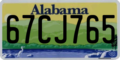 AL license plate 67CJ765