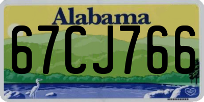 AL license plate 67CJ766