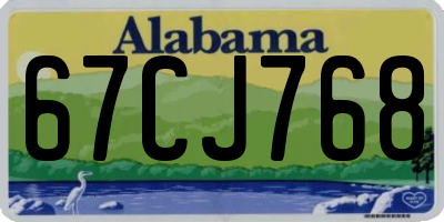AL license plate 67CJ768