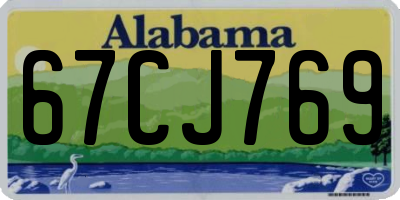 AL license plate 67CJ769