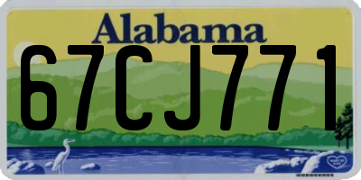 AL license plate 67CJ771