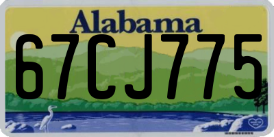 AL license plate 67CJ775