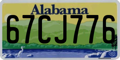 AL license plate 67CJ776