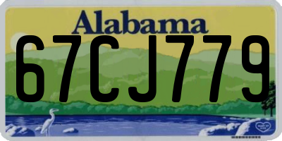 AL license plate 67CJ779