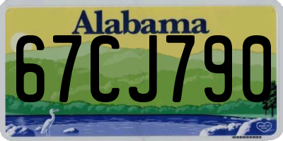 AL license plate 67CJ790