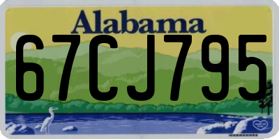 AL license plate 67CJ795