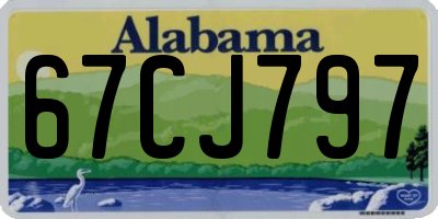 AL license plate 67CJ797