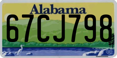 AL license plate 67CJ798