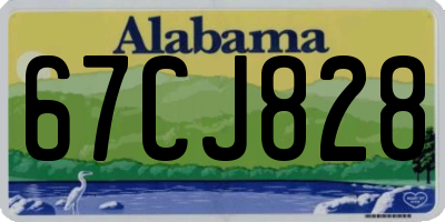 AL license plate 67CJ828
