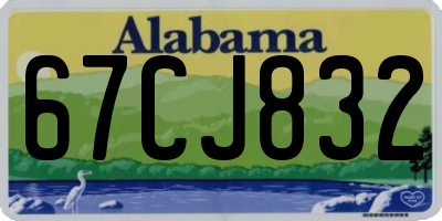 AL license plate 67CJ832