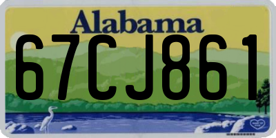 AL license plate 67CJ861