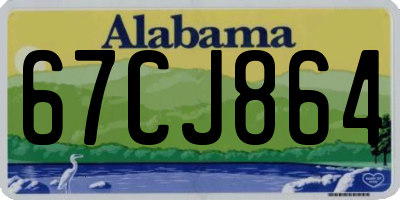 AL license plate 67CJ864