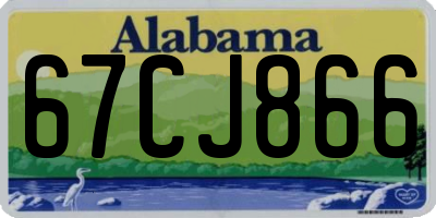AL license plate 67CJ866