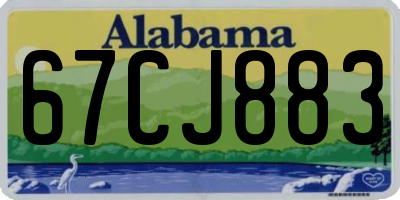 AL license plate 67CJ883