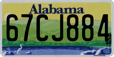 AL license plate 67CJ884