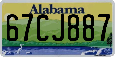 AL license plate 67CJ887