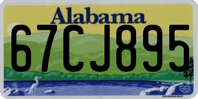 AL license plate 67CJ895