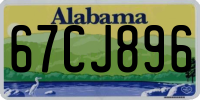 AL license plate 67CJ896