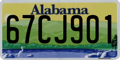 AL license plate 67CJ901