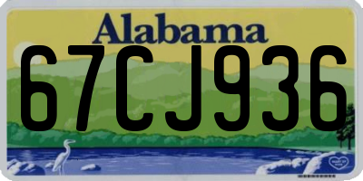 AL license plate 67CJ936